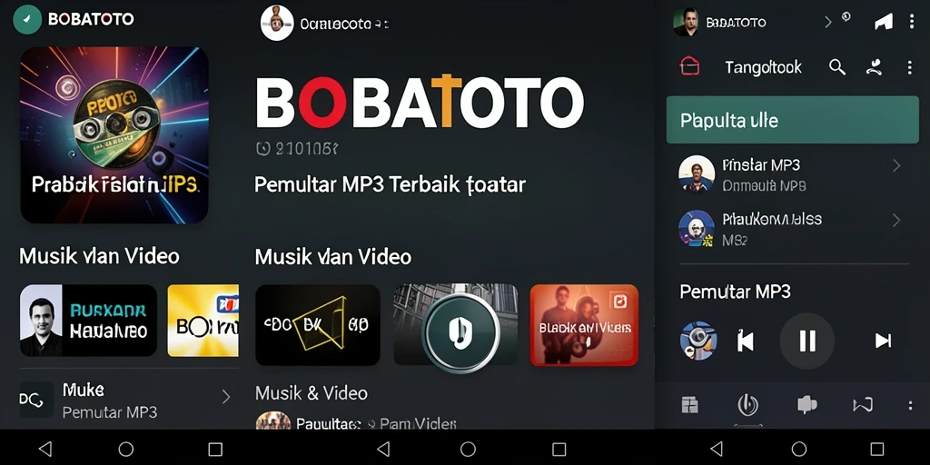 Tampilan antarmuka BOBATOTO yang sederhana dan menarik.