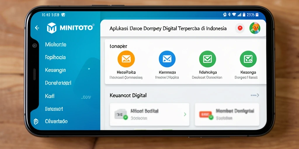 Antarmuka aplikasi MINITOTO yang memudahkan penggunaan Dompet Digital.
