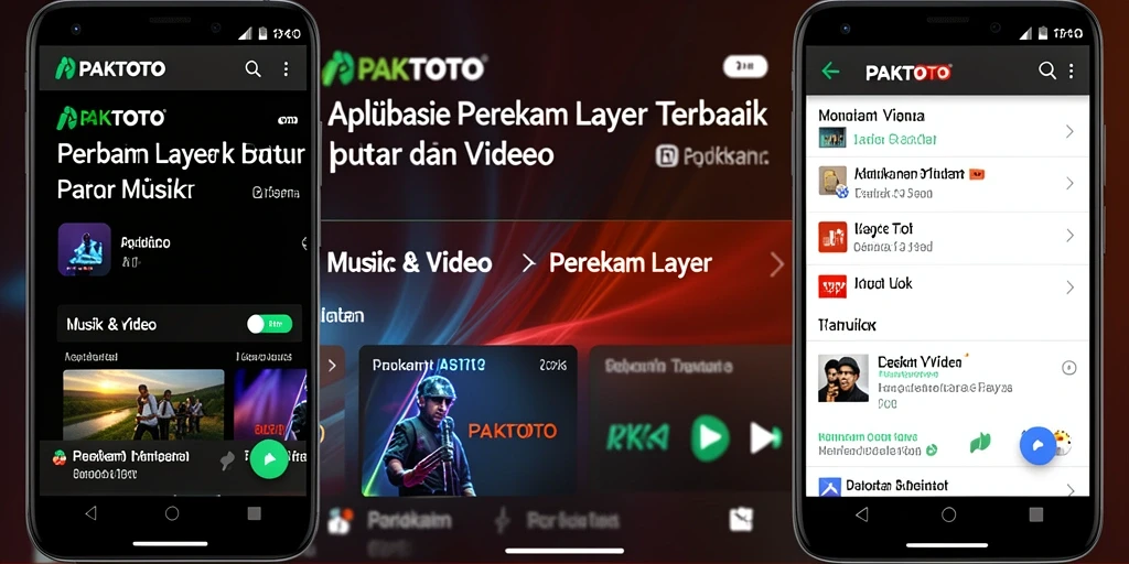 Antarmuka PAKTOTO yang sederhana untuk merekam layar dengan mudah.