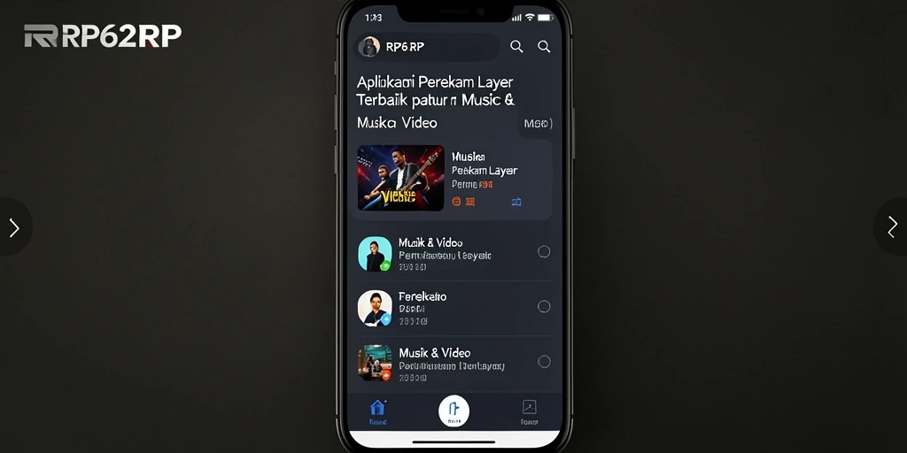 Tampilan antarmuka RP62RP dengan fitur perekaman layar.