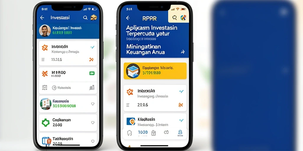 Tampilan antarmuka RPRR yang intuitif untuk pengguna Investasi.